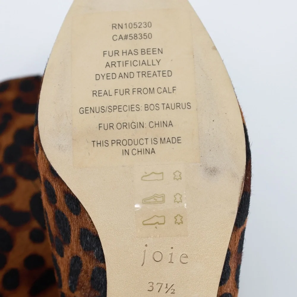 NWOB Joie Barleena Calf Hair Leopard Ankle‎ Bootie